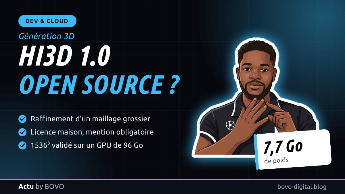 Hi3D 1.0 est-il vraiment open source ? Licence, GPU requis et limites