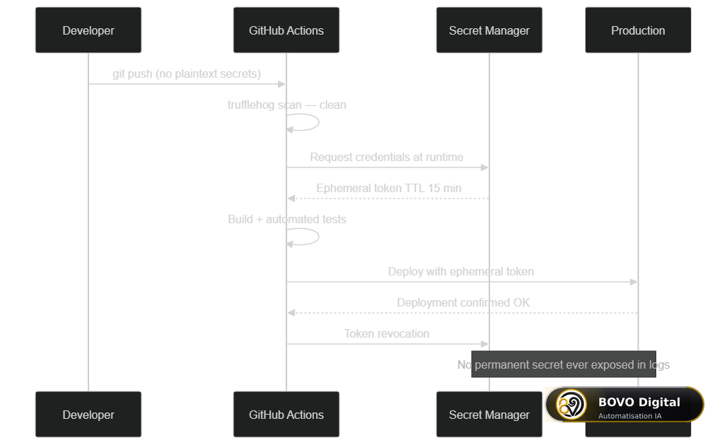 Secure secrets injection sequence via OIDC in a GitHub Actions pipeline