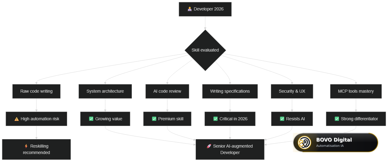 Developer skills in 2026: what resists AI and what evolves