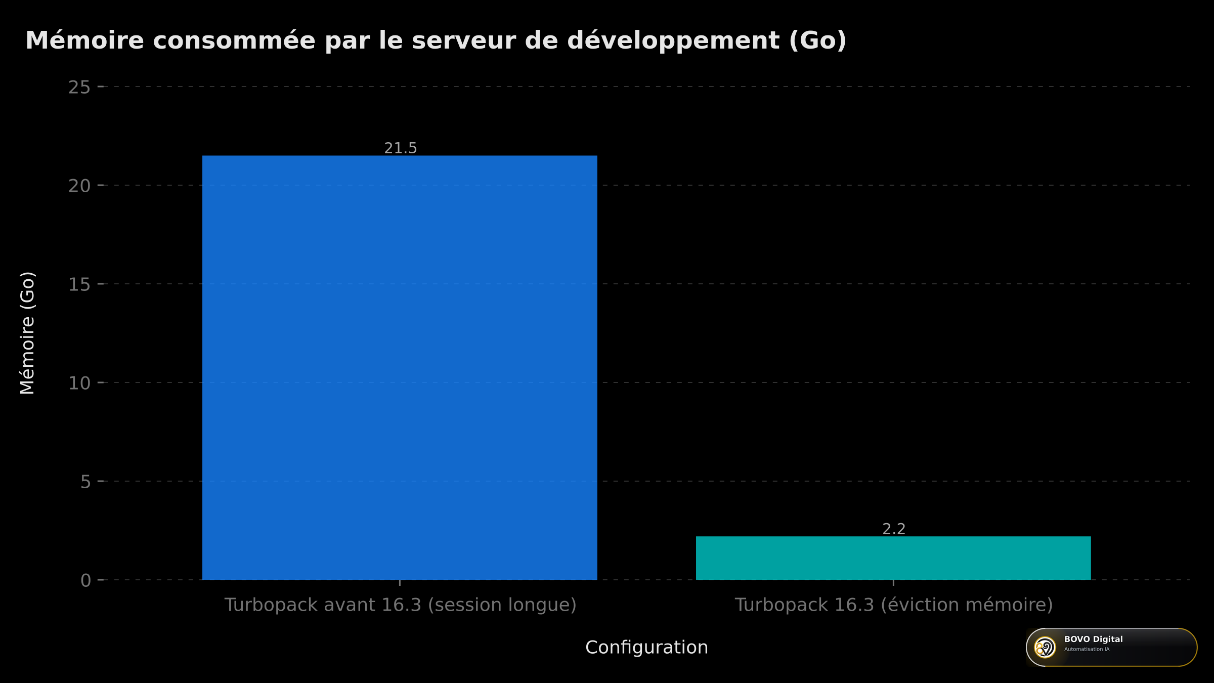 Réduction de la consommation mémoire du serveur de développement